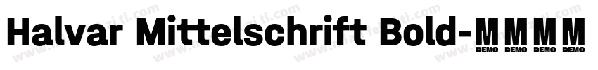 Halvar Mittelschrift Bold字体转换